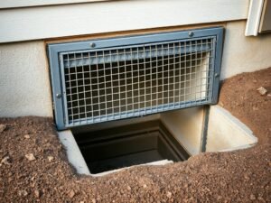 Metal window well cover providing strong protection and security for basement window well